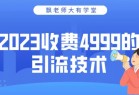 2023收费4999的引流技术，大有学堂飘老师